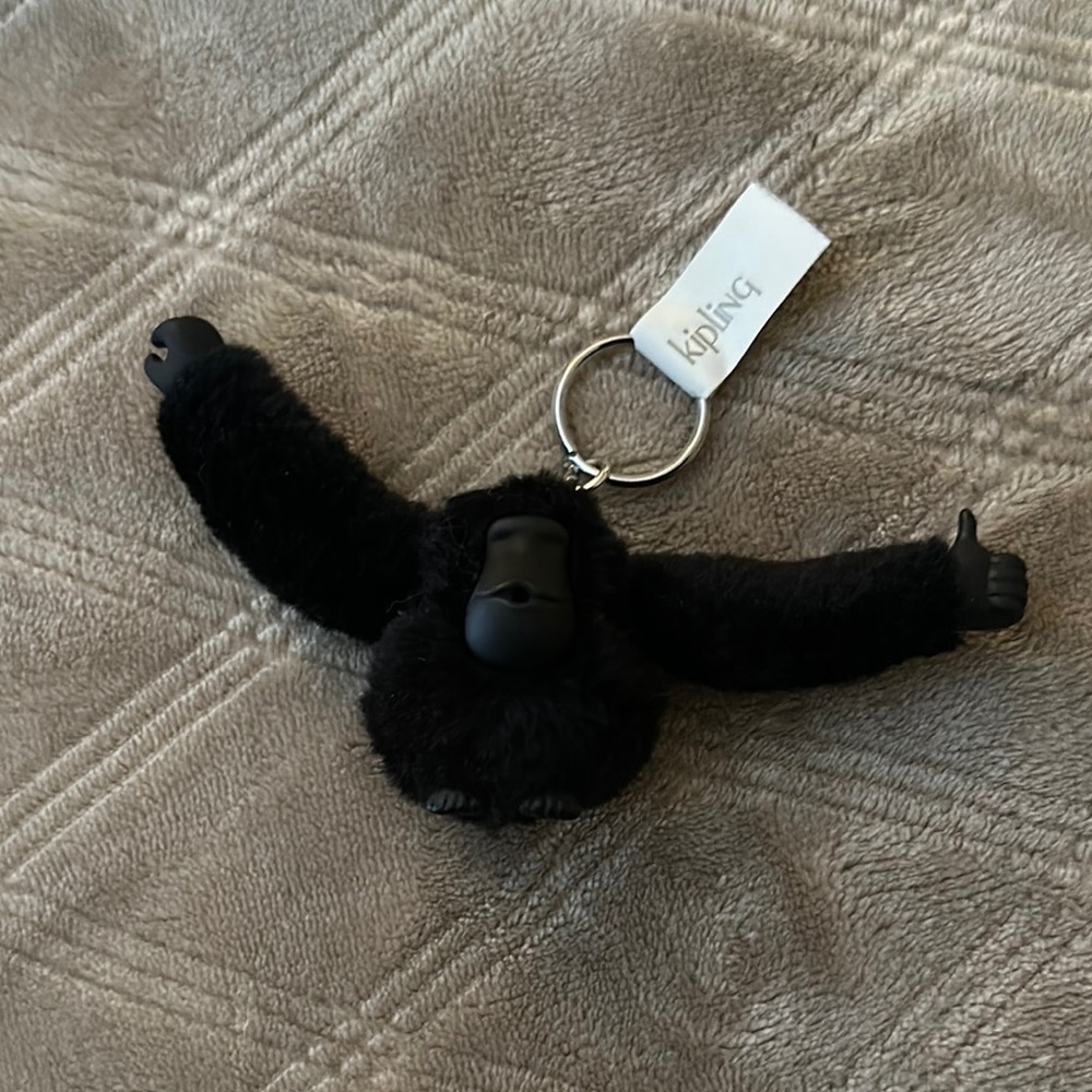 Kipling All Black Gorilla Keychain 🦍